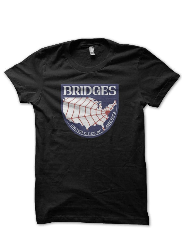 United Cities Of America Half Sleeve Black T-Shirt Hoodie, Sweatshirt | PureTeeCo.com
