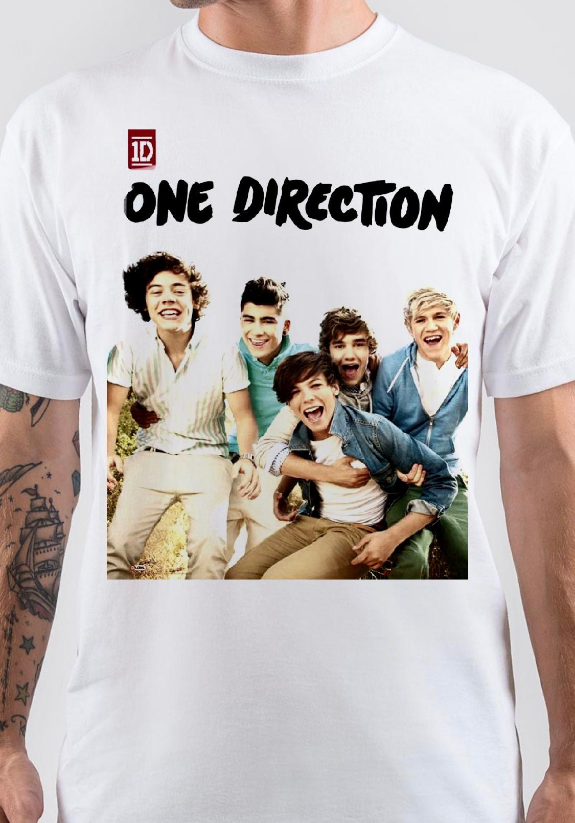 One Direction White T-Shirt Style004 Hoodie, Sweatshirt | PureTeeCo.com