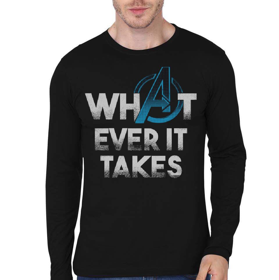Whatever It Takes Full Sleeve T-Shirt Hoodie, Sweatshirt | PureTeeCo.com