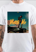 Watch Me Half Sleeve White T-Shirt Hoodie, Sweatshirt | PureTeeCo.com