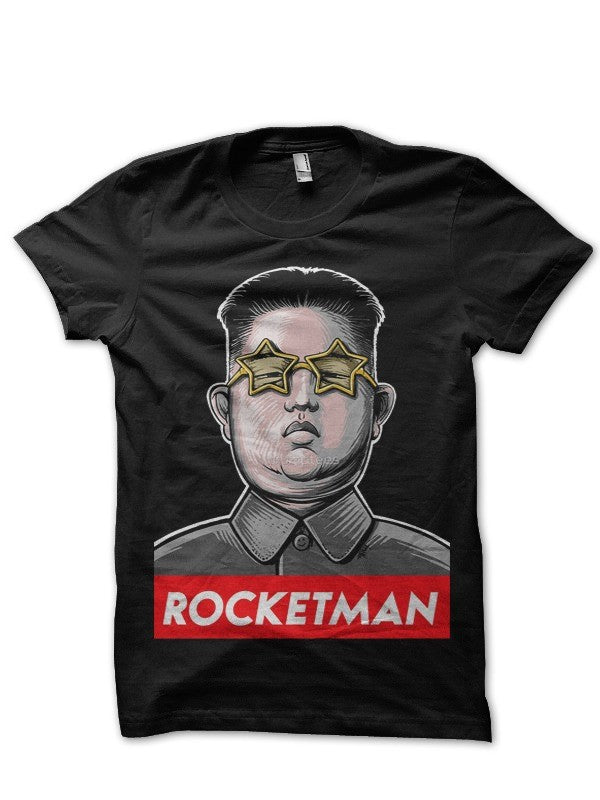 Rocketman Black T-Shirt Hoodie, Sweatshirt | PureTeeCo.com