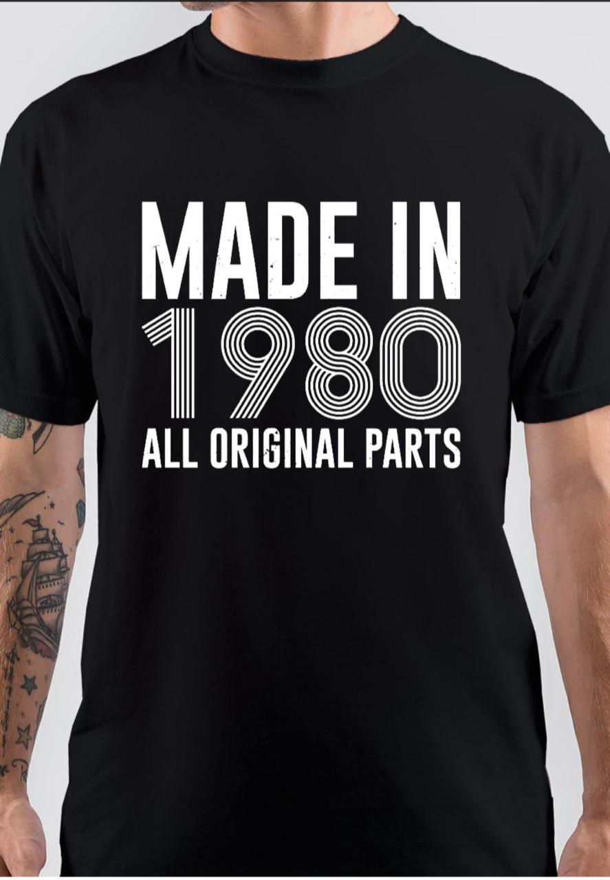 Made In 1980 T-Shirt Hoodie, Sweatshirt | PureTeeCo.com