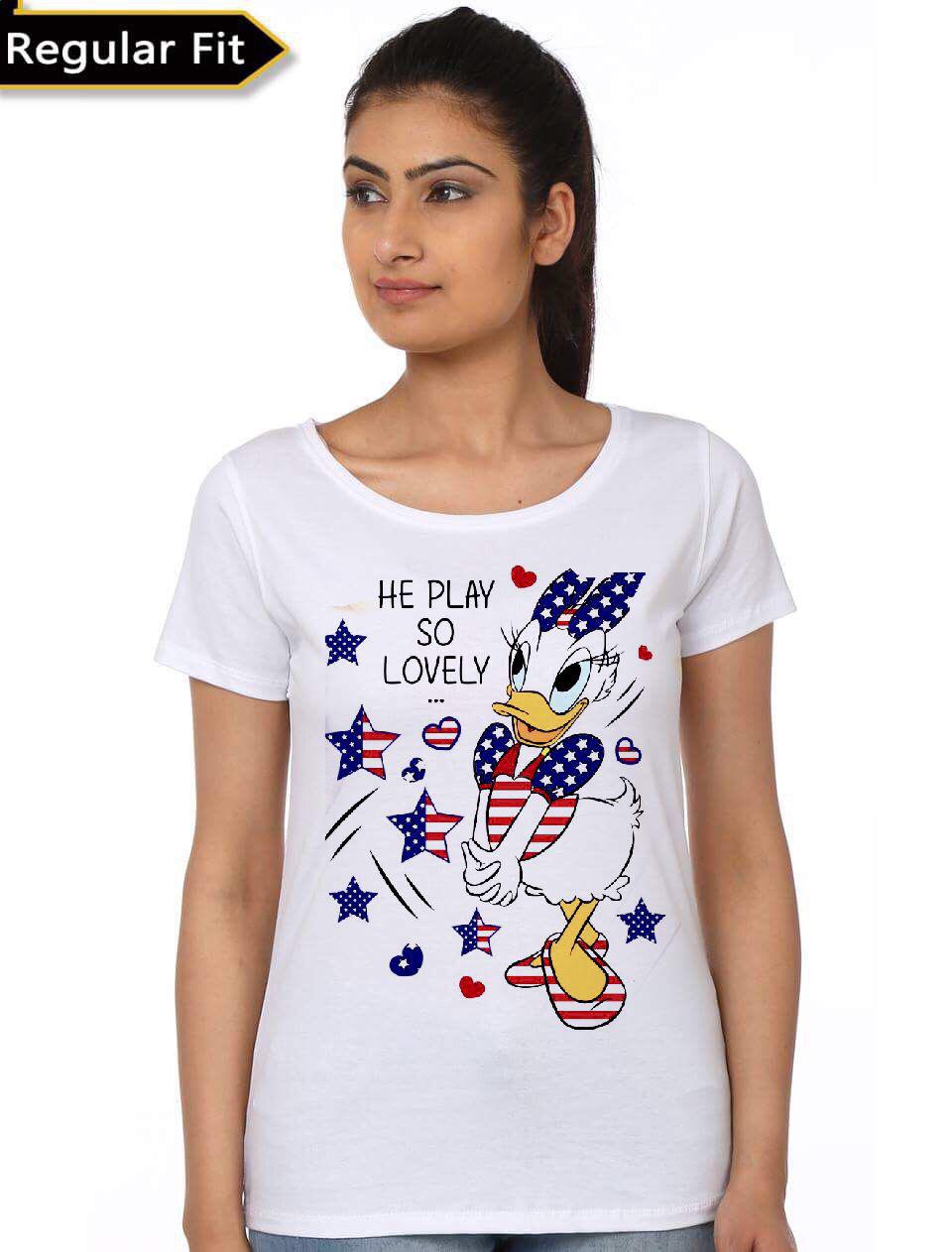 He Play So Lovely White T-Shirt Hoodie, Sweatshirt | PureTeeCo.com