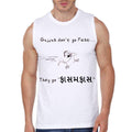Gujjus Donâ€™t Go Fast Sleeveless White T-Shirt Hoodie, Sweatshirt | PureTeeCo.com