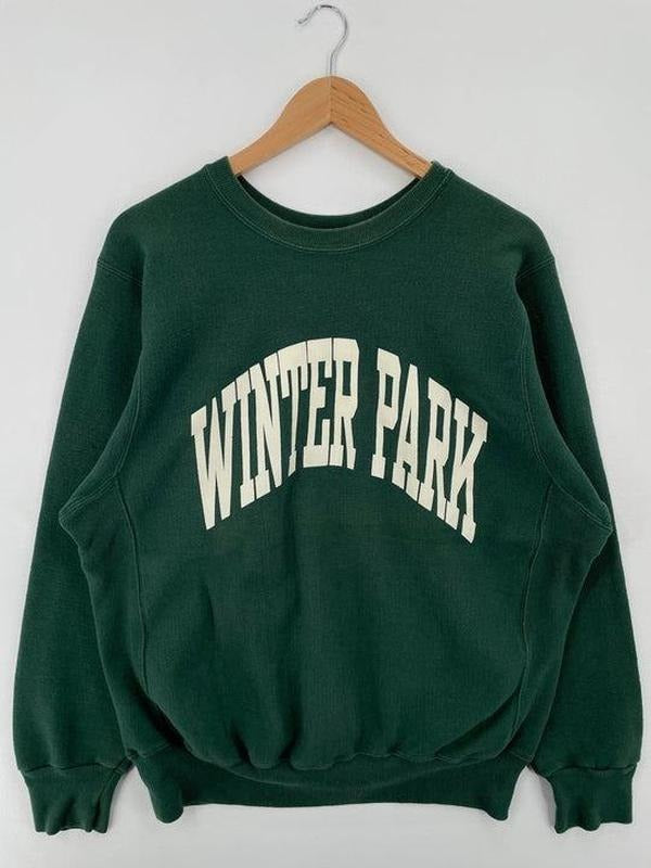 90's Winter Park Vintage College Sweatshirt - Made in USA - Cotton, Menswear Hoodie Sweaters T-Shirts | PureTeeCo.com