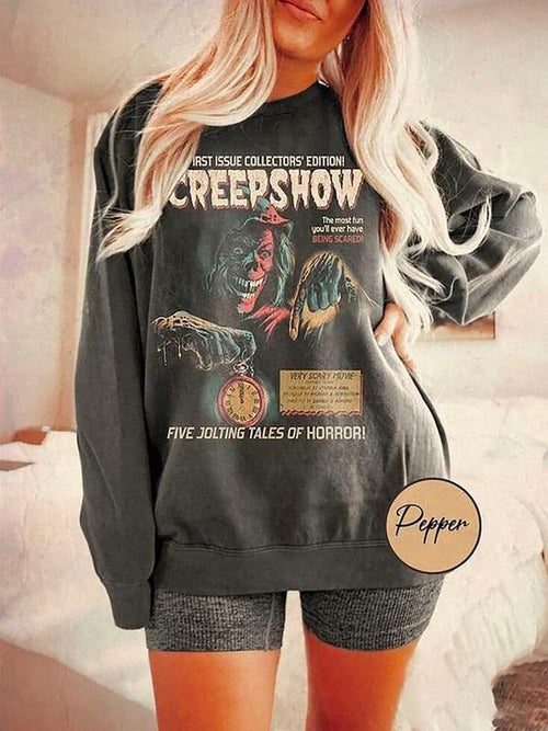 90s Creep Show Shirt, Horror Movie Sweater, Vintage Halloween Sweatshirt, Summerween Merch, Ghostface Sweatshirt, Horror...