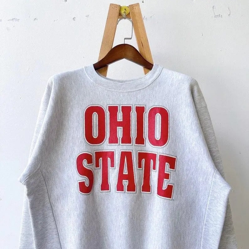 90s Ohio State University Buckeyes sweatshirt Cotton Menswear T-Shirts, Hoodie | PureTeeCo.com