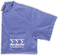 Sigma Sigma Sigma Block Letters Pocket T-Shirt