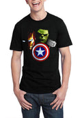 Avengers Logo Black T-Shirt Hoodie, Sweatshirt | PureTeeCo.com