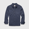 Brian Rib Knit Shirt - Navy Heather Hoodie, Sweatshirt | PureTeeCo.com (Image 1)