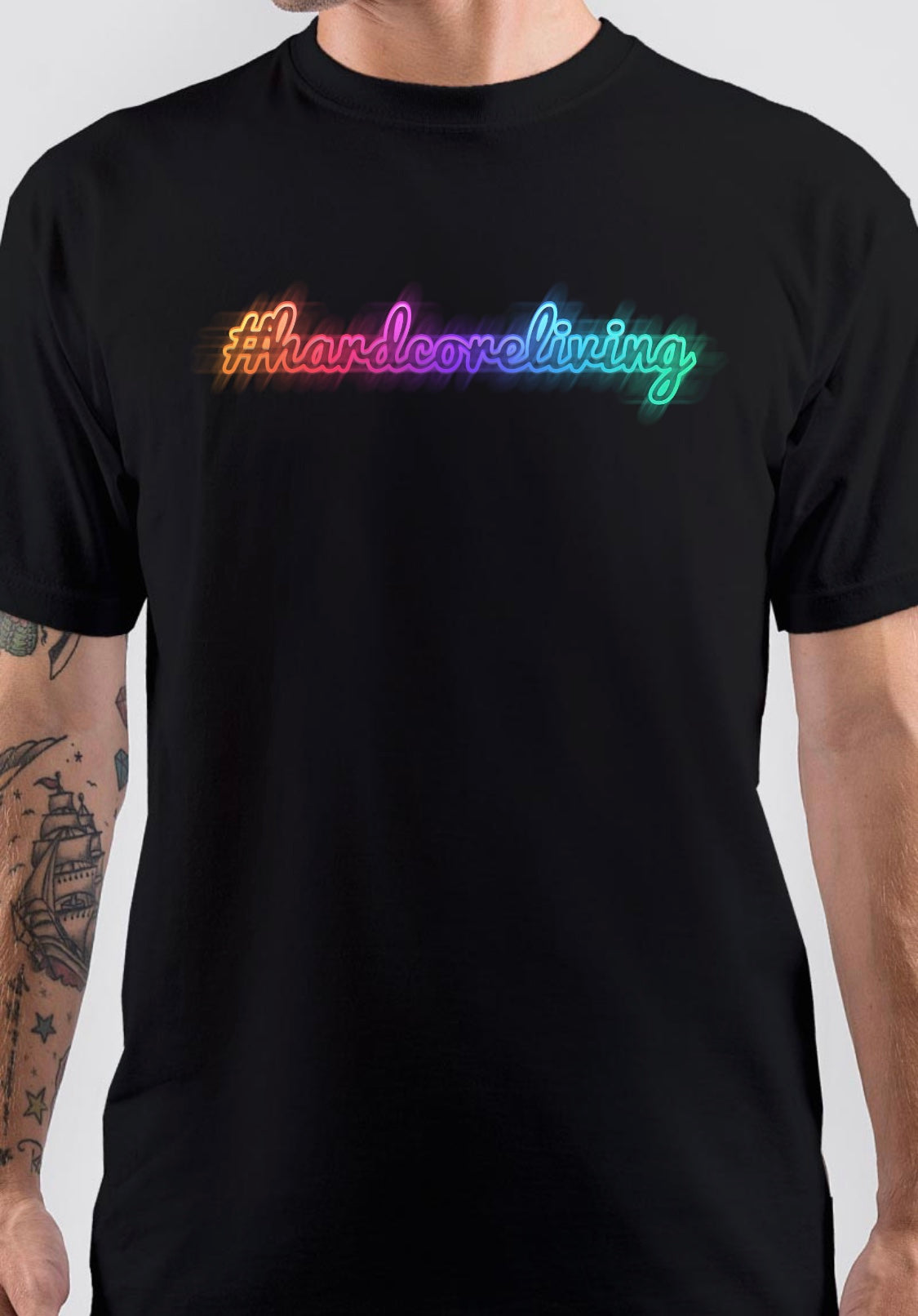 Hardcore Living T-Shirt Hoodie, Sweatshirt | PureTeeCo.com