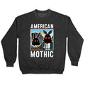 American Mothic Crewneck Sweatshirt T-Shirts, Hoodie | PureTeeCo.com (Image 1)