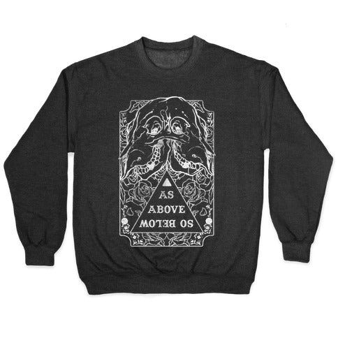 As Above So Below Crewneck Sweatshirt T-Shirts, Hoodie | PureTeeCo.com (Image 1)