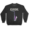 Asaxual White Print Crewneck Sweatshirt T-Shirts, Hoodie | PureTeeCo.com (Image 1)