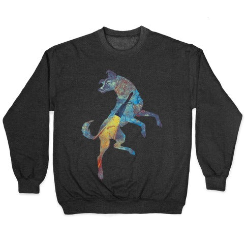 Astronaut Dog Laika Crewneck Sweatshirt T-Shirts, Hoodie | PureTeeCo.com (Image 1)