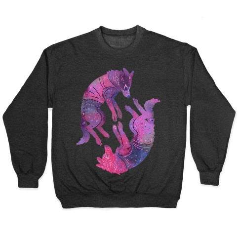 Astronaut Dogs Belka & Strelka Crewneck Sweatshirt T-Shirts, Hoodie | PureTeeCo.com (Image 1)