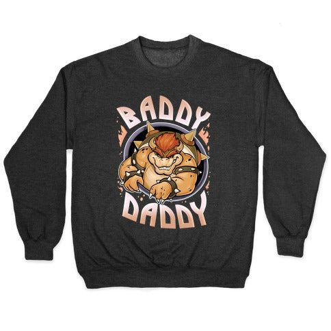 Baddy Daddy Crewneck Sweatshirt T-Shirts, Hoodie | PureTeeCo.com (Image 1)