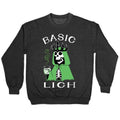 Basic Lich Crewneck Sweatshirt T-Shirts, Hoodie | PureTeeCo.com (Image 1)