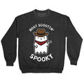 Boot Scootin' Spooky Crewneck Sweatshirt T-Shirts, Hoodie | PureTeeCo.com (Image 1)