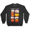 Comfort Food Crewneck Sweatshirt T-Shirts, Hoodie | PureTeeCo.com (Image 1)