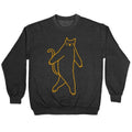 Cryptid Cat Crewneck Sweatshirt T-Shirts, Hoodie | PureTeeCo.com (Image 1)