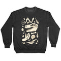 Dino Fossils Pattern Crewneck Sweatshirt T-Shirts, Hoodie | PureTeeCo.com (Image 1)