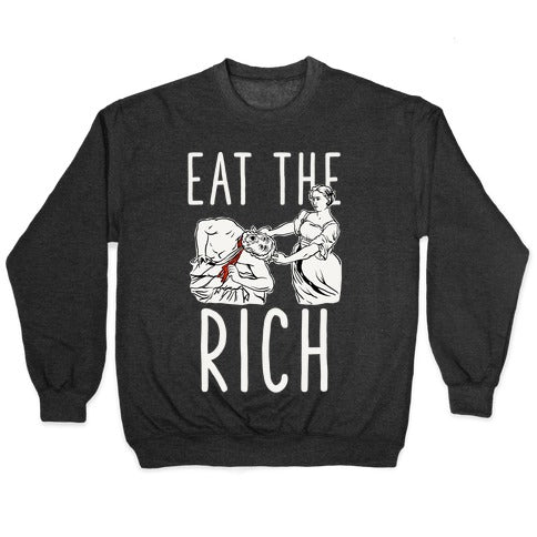 Eat The Rich Judith Beheading Holofernes Crewneck Sweatshirt T-Shirts, Hoodie | PureTeeCo.com (Image 1)