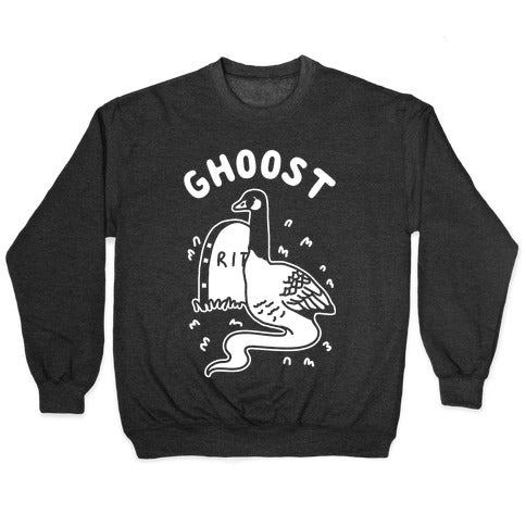 Ghoost Crewneck Sweatshirt T-Shirts, Hoodie | PureTeeCo.com (Image 1)