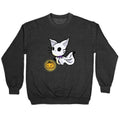 Ghost Cat Crewneck Sweatshirt T-Shirts, Hoodie | PureTeeCo.com (Image 1)