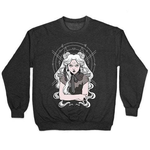 Goth Usagi (Sailor Moon Parody) Crewneck Sweatshirt T-Shirts, Hoodie | PureTeeCo.com (Image 1)