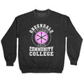 Greendale Community College Crewneck Sweatshirt T-Shirts, Hoodie | PureTeeCo.com (Image 1)