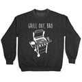 Grill Out, Bro Crewneck Sweatshirt T-Shirts, Hoodie | PureTeeCo.com (Image 1)