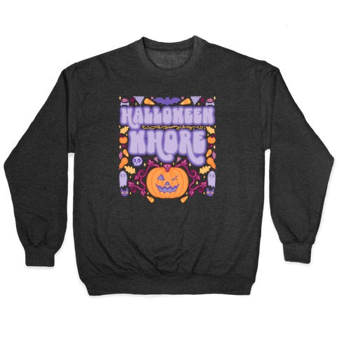 Halloween Whore Crewneck Sweatshirt T-Shirts, Hoodie | PureTeeCo.com (Image 1)