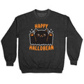 Happy Hallobean Crewneck Sweatshirt T-Shirts, Hoodie | PureTeeCo.com (Image 1)