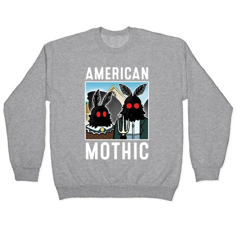 American Mothic Crewneck Sweatshirt T-Shirts, Hoodie | PureTeeCo.com (Image 2)