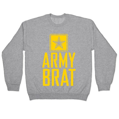 Army Brat Crewneck Sweatshirt T-Shirts, Hoodie | PureTeeCo.com (Image 2)