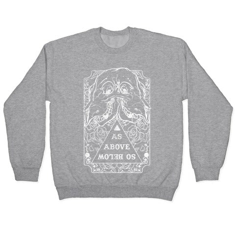 As Above So Below Crewneck Sweatshirt T-Shirts, Hoodie | PureTeeCo.com (Image 2)