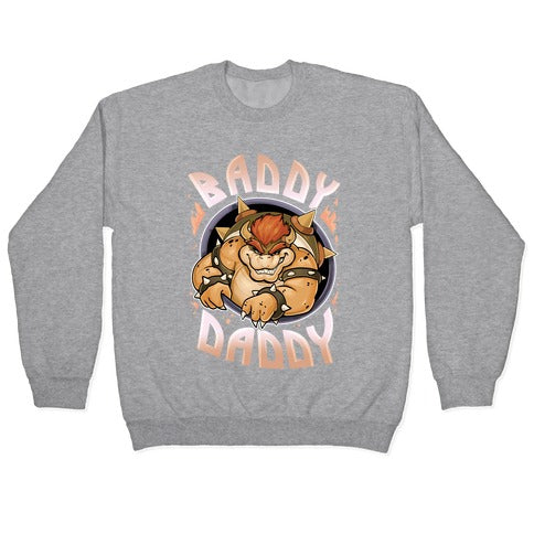 Baddy Daddy Crewneck Sweatshirt T-Shirts, Hoodie | PureTeeCo.com (Image 2)
