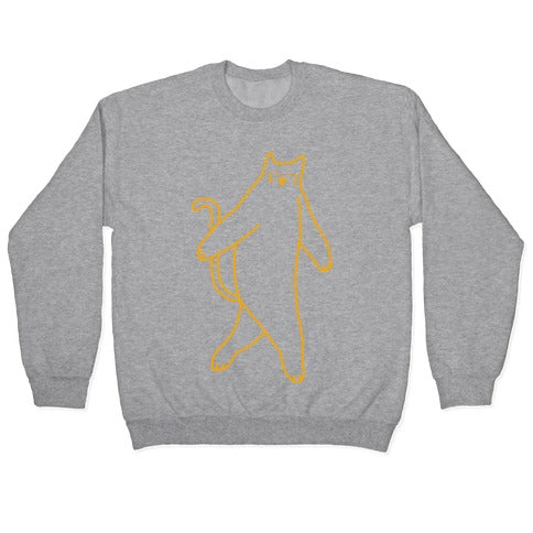 Cryptid Cat Crewneck Sweatshirt T-Shirts, Hoodie | PureTeeCo.com (Image 2)