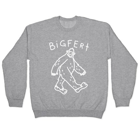 Derpy Bigfert Sasquatch Crewneck Sweatshirt T-Shirts, Hoodie | PureTeeCo.com (Image 2)