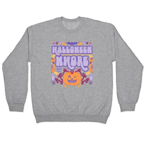Halloween Whore Crewneck Sweatshirt T-Shirts, Hoodie | PureTeeCo.com (Image 2)