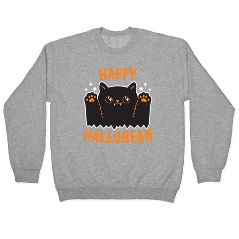 Happy Hallobean Crewneck Sweatshirt T-Shirts, Hoodie | PureTeeCo.com (Image 2)