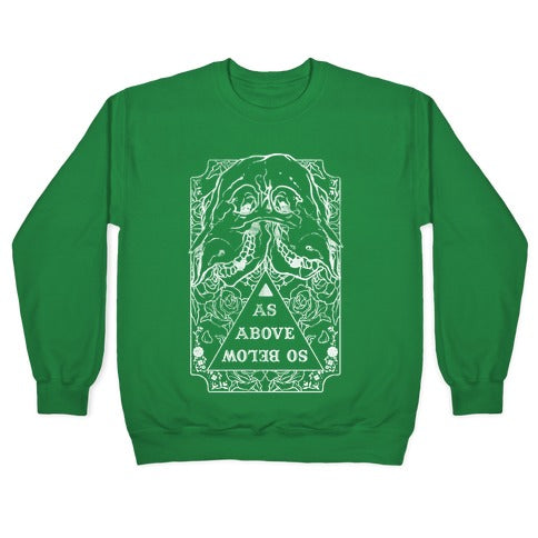 As Above So Below Crewneck Sweatshirt T-Shirts, Hoodie | PureTeeCo.com (Image 3)