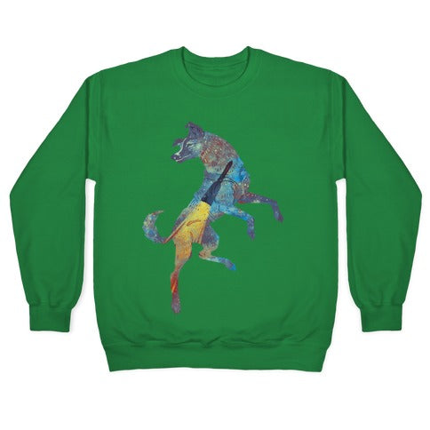 Astronaut Dog Laika Crewneck Sweatshirt T-Shirts, Hoodie | PureTeeCo.com (Image 3)