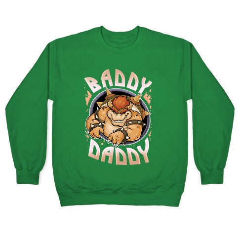 Baddy Daddy Crewneck Sweatshirt T-Shirts, Hoodie | PureTeeCo.com (Image 3)