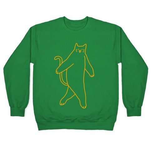 Cryptid Cat Crewneck Sweatshirt T-Shirts, Hoodie | PureTeeCo.com (Image 3)