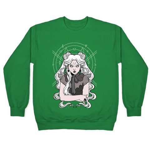 Goth Usagi (Sailor Moon Parody) Crewneck Sweatshirt T-Shirts, Hoodie | PureTeeCo.com (Image 3)