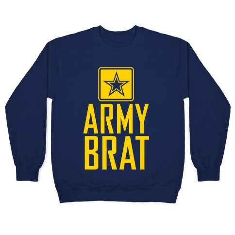Army Brat Crewneck Sweatshirt T-Shirts, Hoodie | PureTeeCo.com (Image 4)