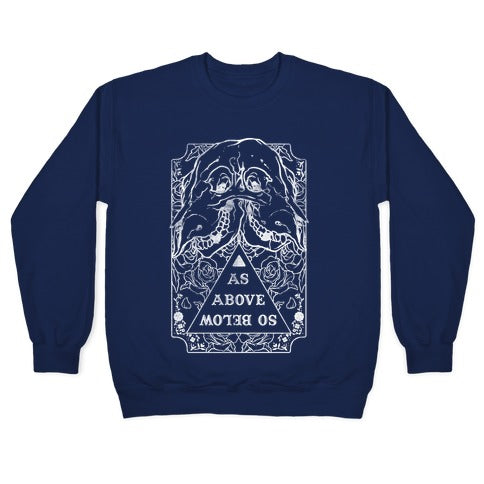As Above So Below Crewneck Sweatshirt T-Shirts, Hoodie | PureTeeCo.com (Image 4)