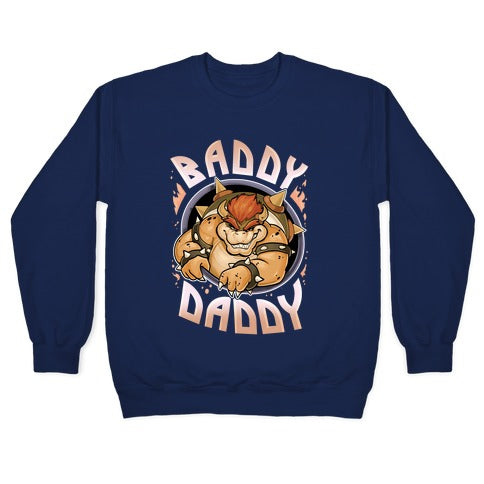 Baddy Daddy Crewneck Sweatshirt T-Shirts, Hoodie | PureTeeCo.com (Image 4)